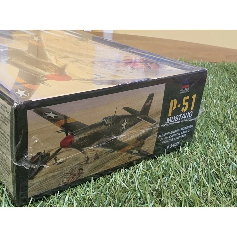 Vtg Accurate Miniatures P-51 Mustang  Highly Detailed 1:48 Model Kit New Sealed - Picture 11 of 12